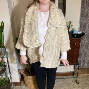 Marylou ozbolt storer hand knit wool cardigan
